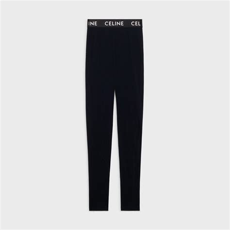 celine elastic waist pants|LEGGINGS TECHNICAL JERSEY .